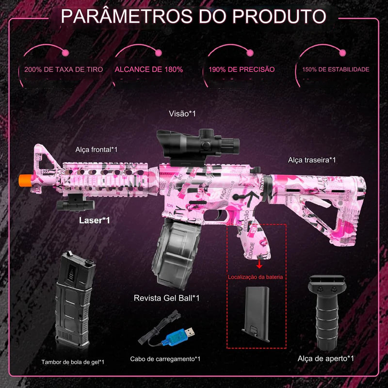 Lançador M416 Realista - Rosa